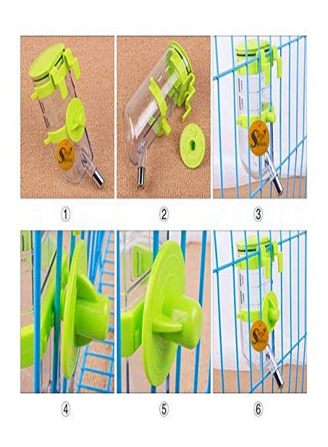 Sage Square 350ml Leak Proof Water Bottle for Hamster/Dwarf/Gerbil/Mice/Guinea Pig/Ferret/Rabbit (Green) (1 Piece) - Image 5